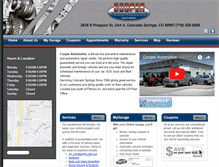 Tablet Screenshot of cooperautomotive.net